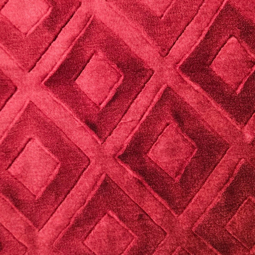 Red Diamonds - ‘Parmida’ Mink Blanket  (Double)