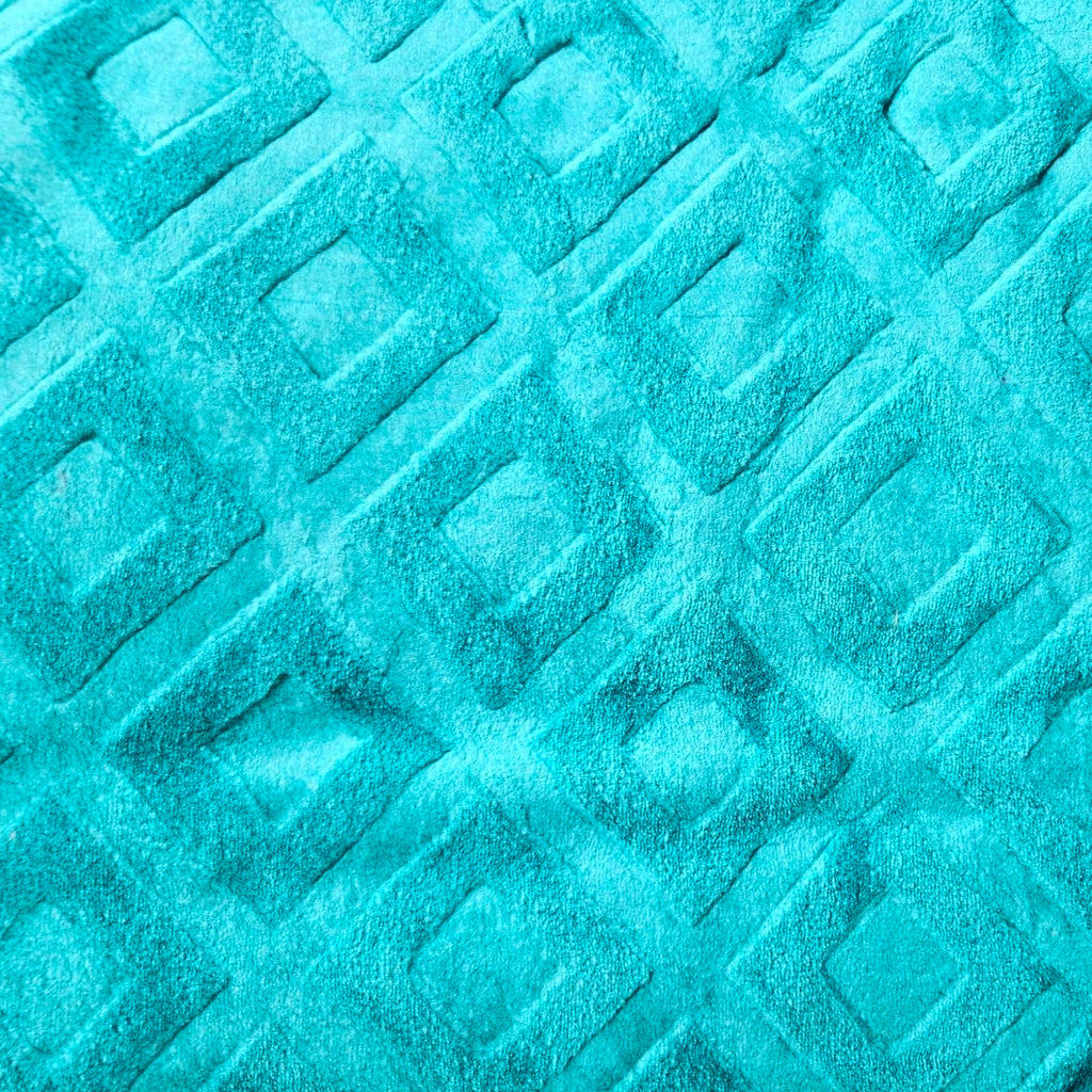 Turquoise Diamonds - ‘Parmida’ Mink Blanket  (Double)
