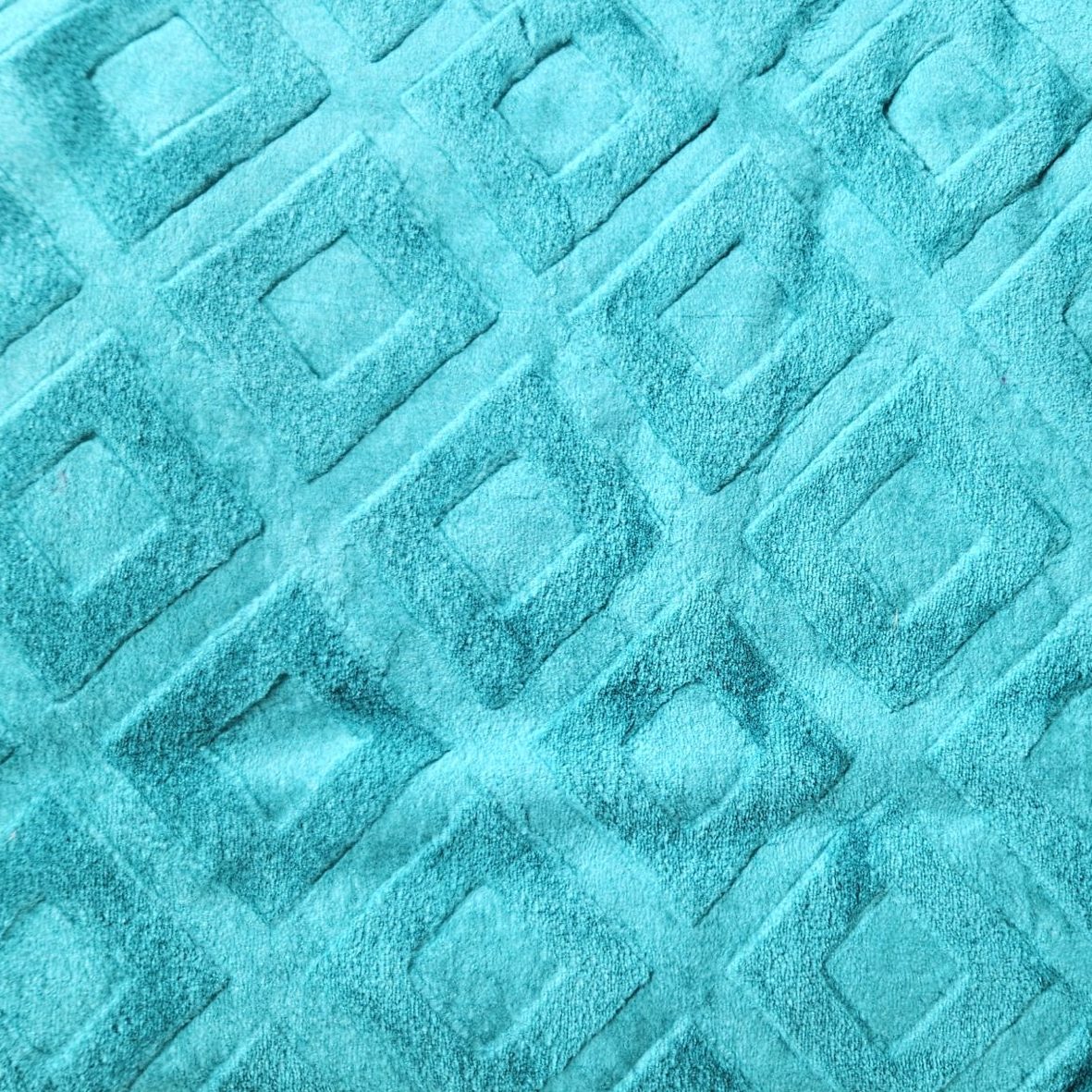Turquoise Diamonds - ‘Parmida’ Mink Blanket  (Double)
