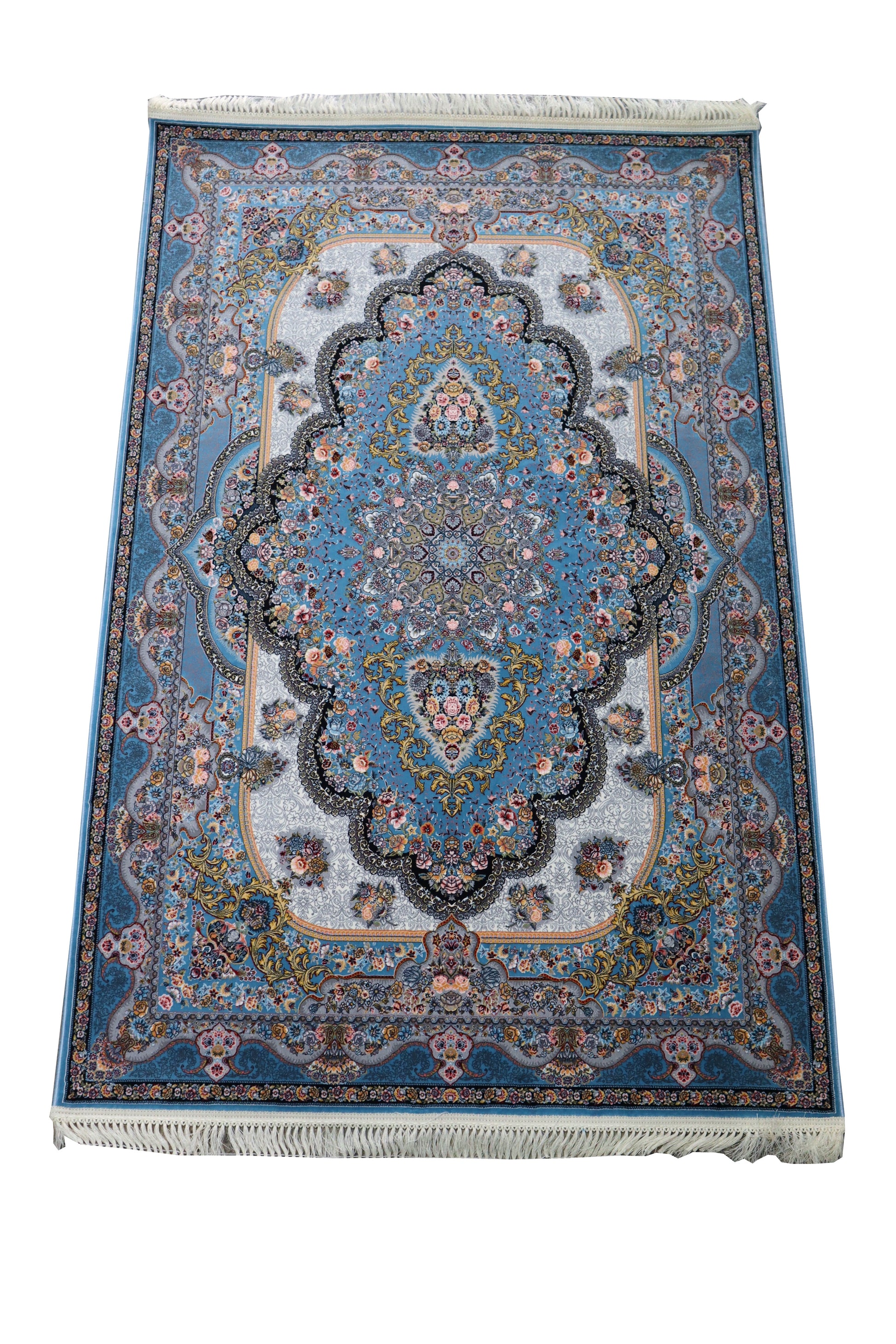 Blue Floral Arch - Persian Rug