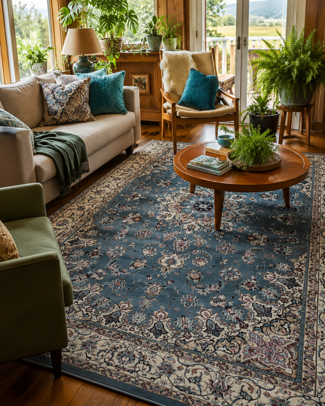 Teal Mirage - Persian rug