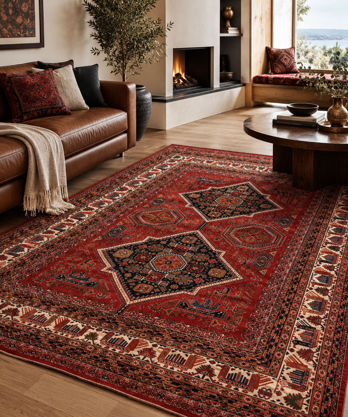 Amber Nomad Village - Persian rug