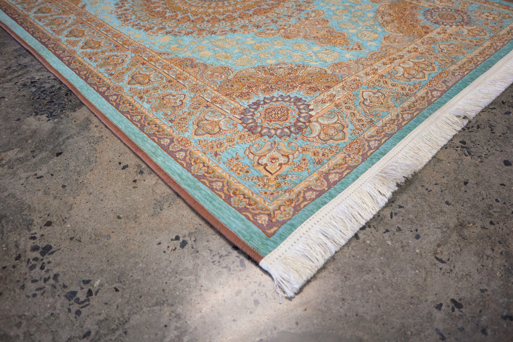Turquoise - Jacquard Persian Rug