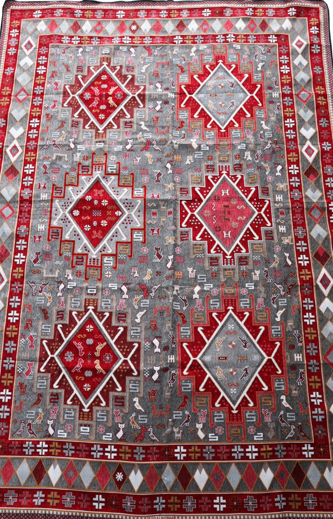 Red Diamond II - Throw / Floor Cover