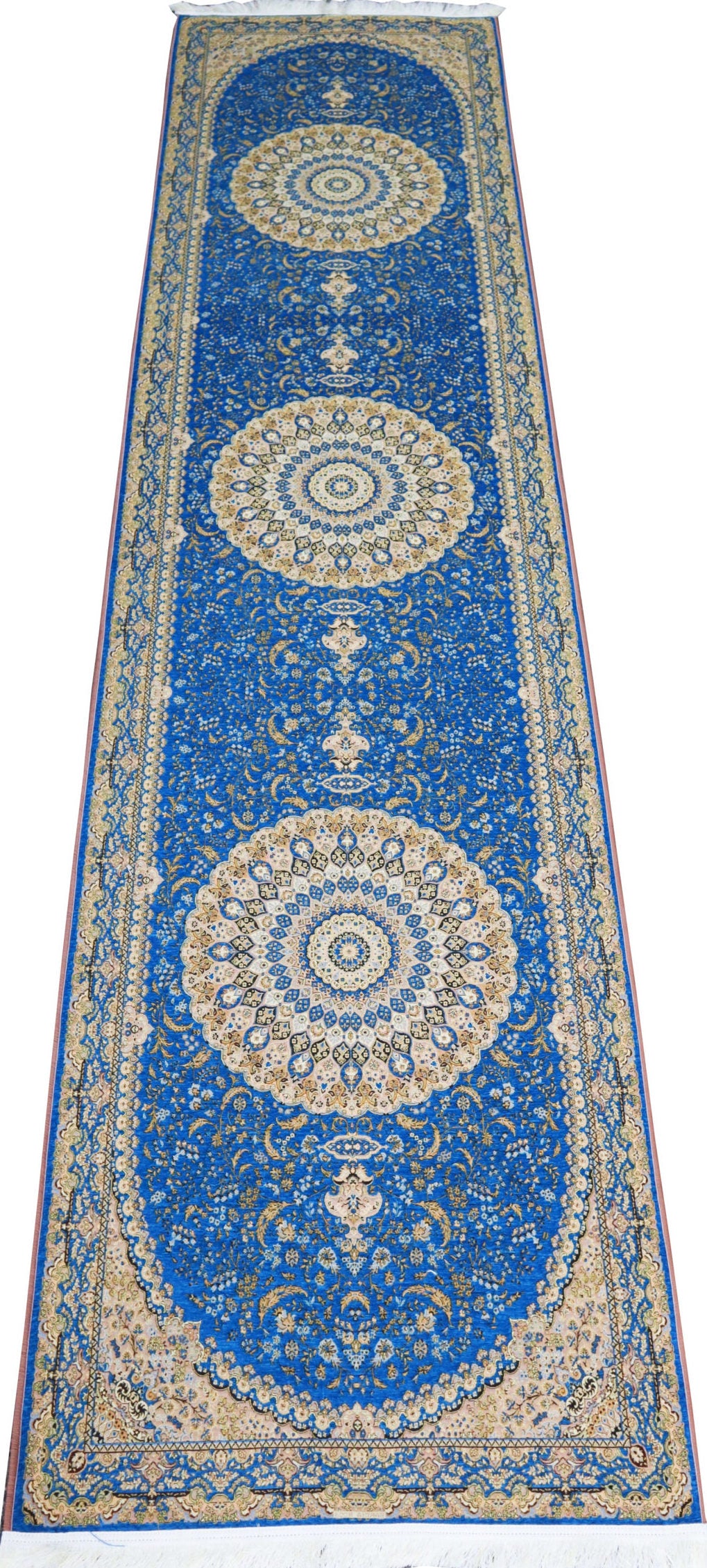 Hall Runner Jacquard Blue (Med)