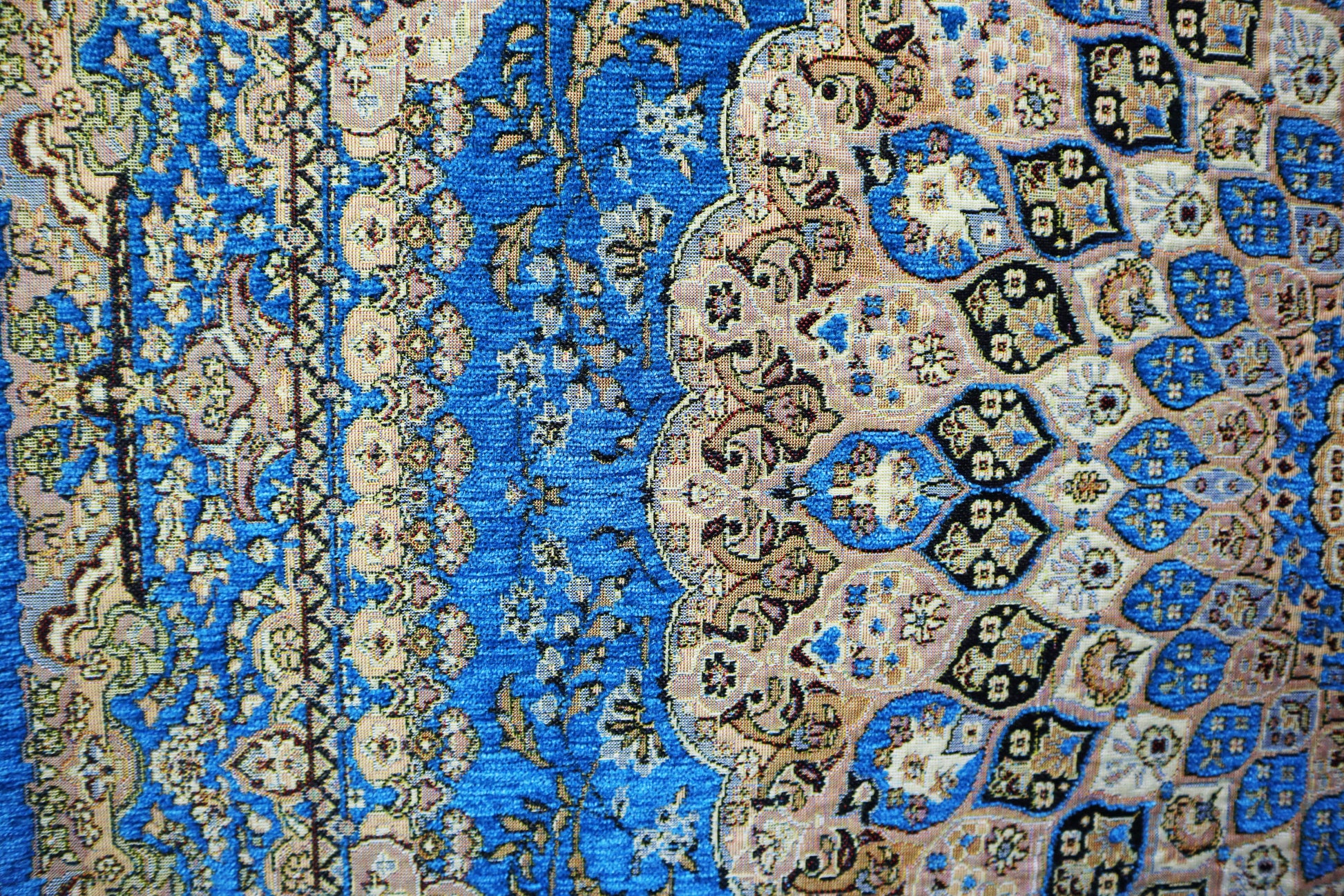 Hall Runner Jacquard Blue (Med)