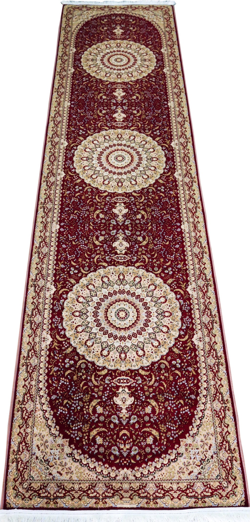 Hall Runner Jacquard Maroon (Med)