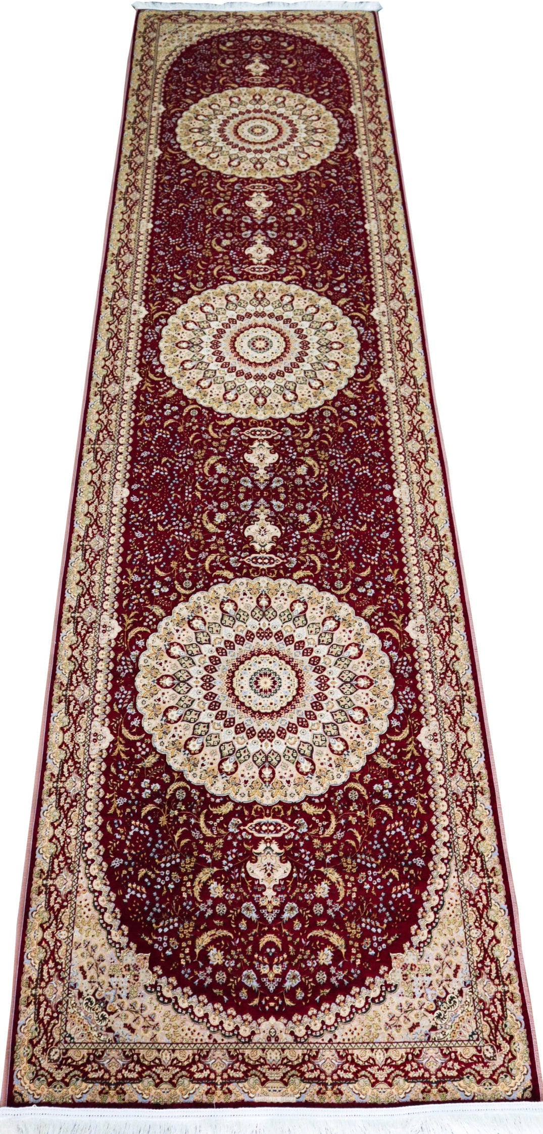 Hall Runner Jacquard Maroon (Med)