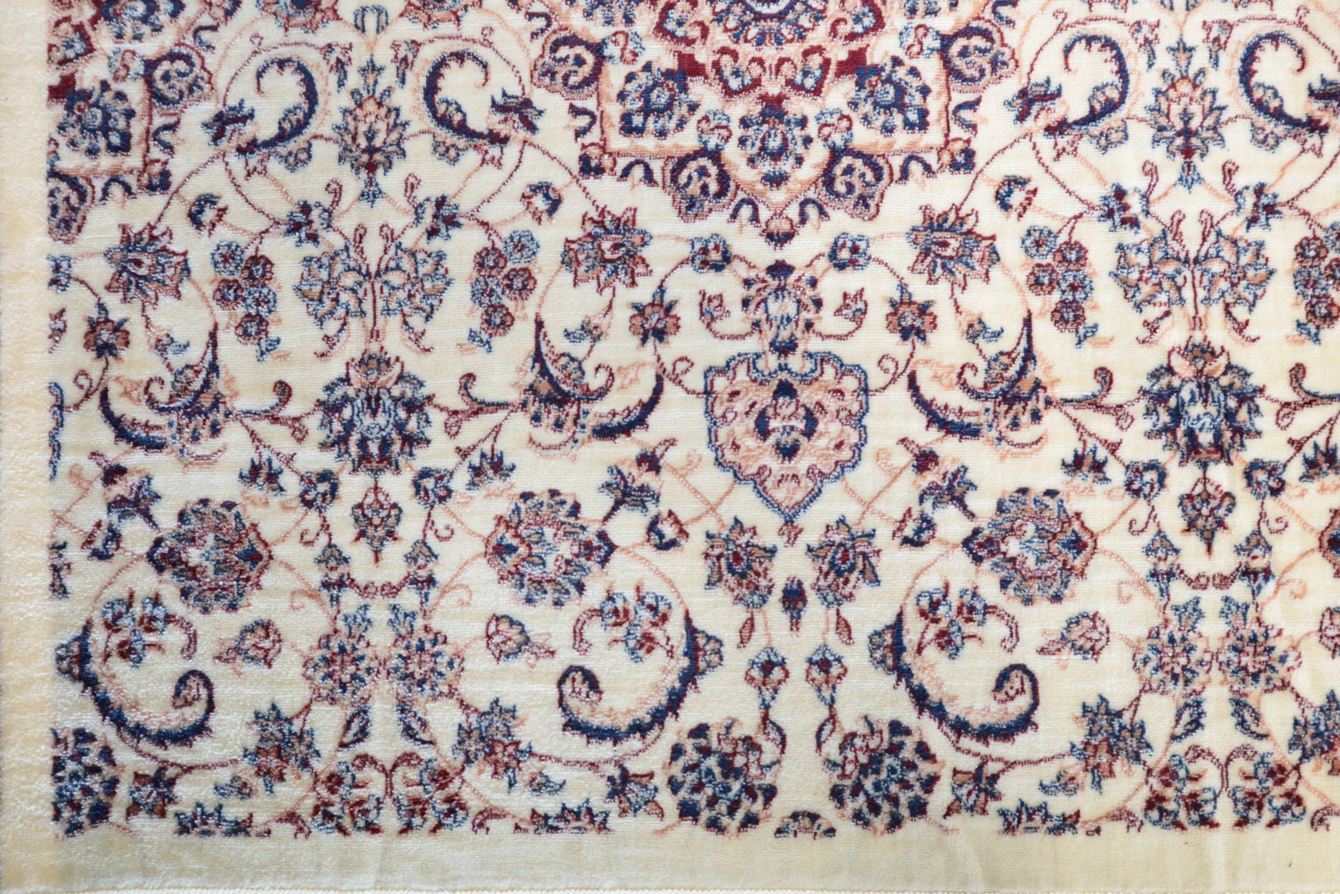 White Floral - Plush Persian Rug
