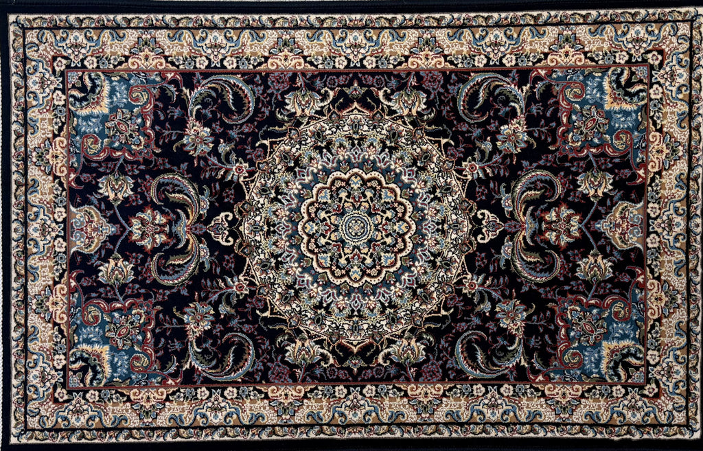 Rectangle Blue Swirl