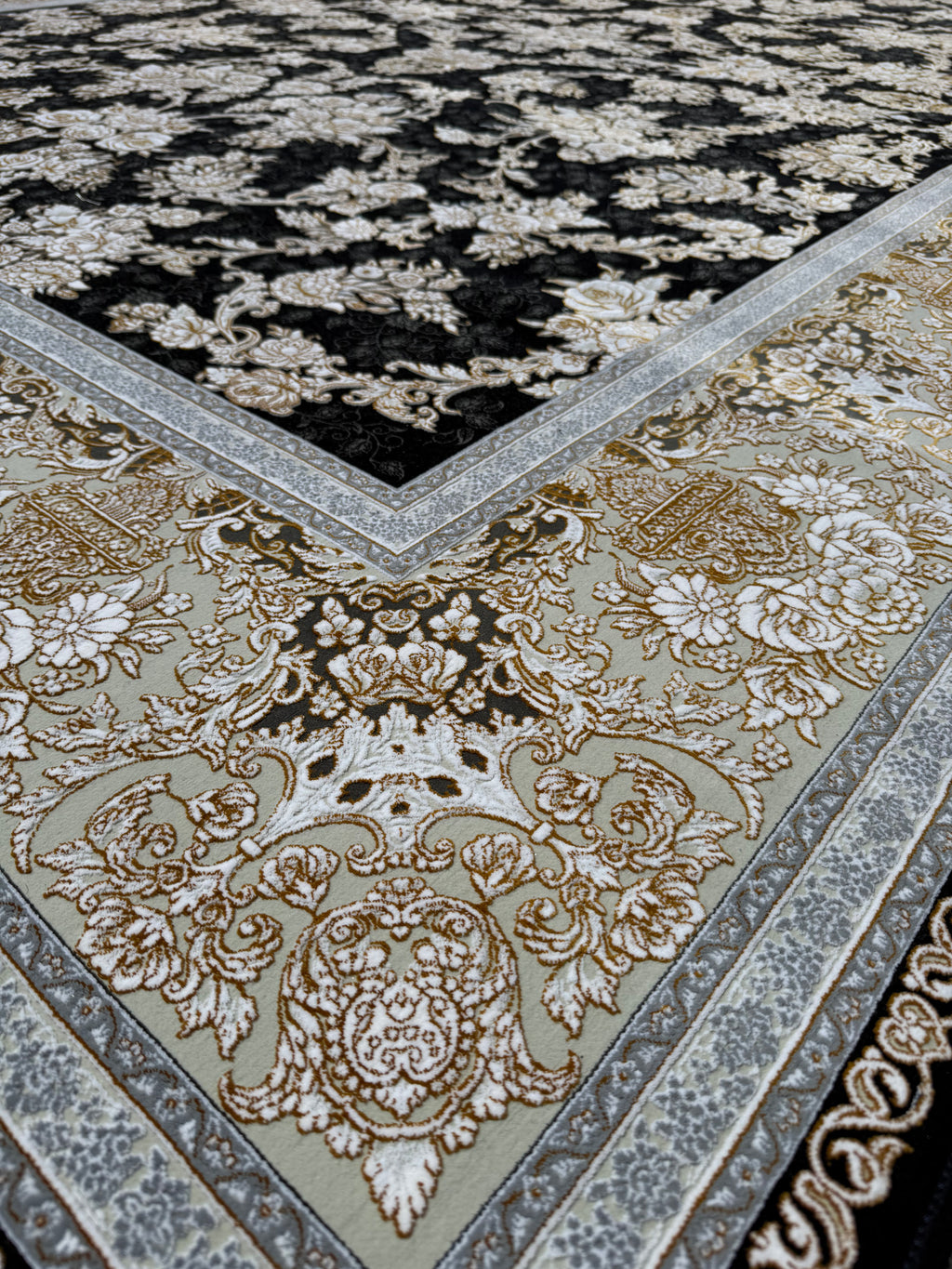 Silver Rose  - Persian Rug