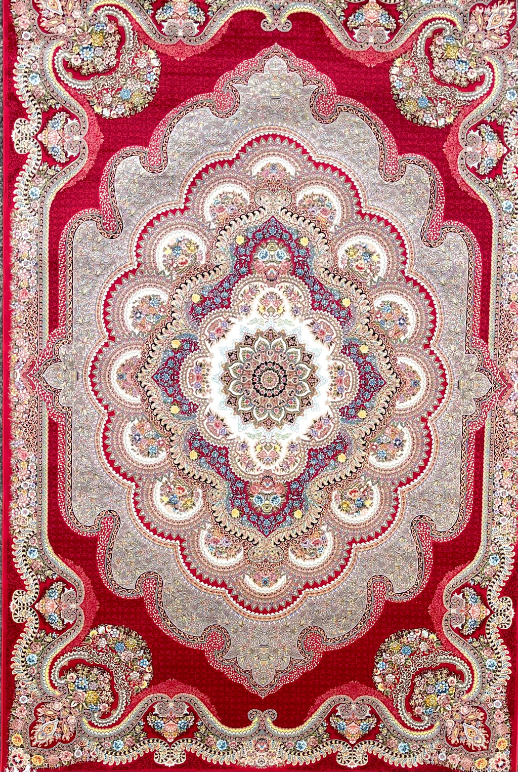 Red Flower Paradise – Luxury Persian Rug