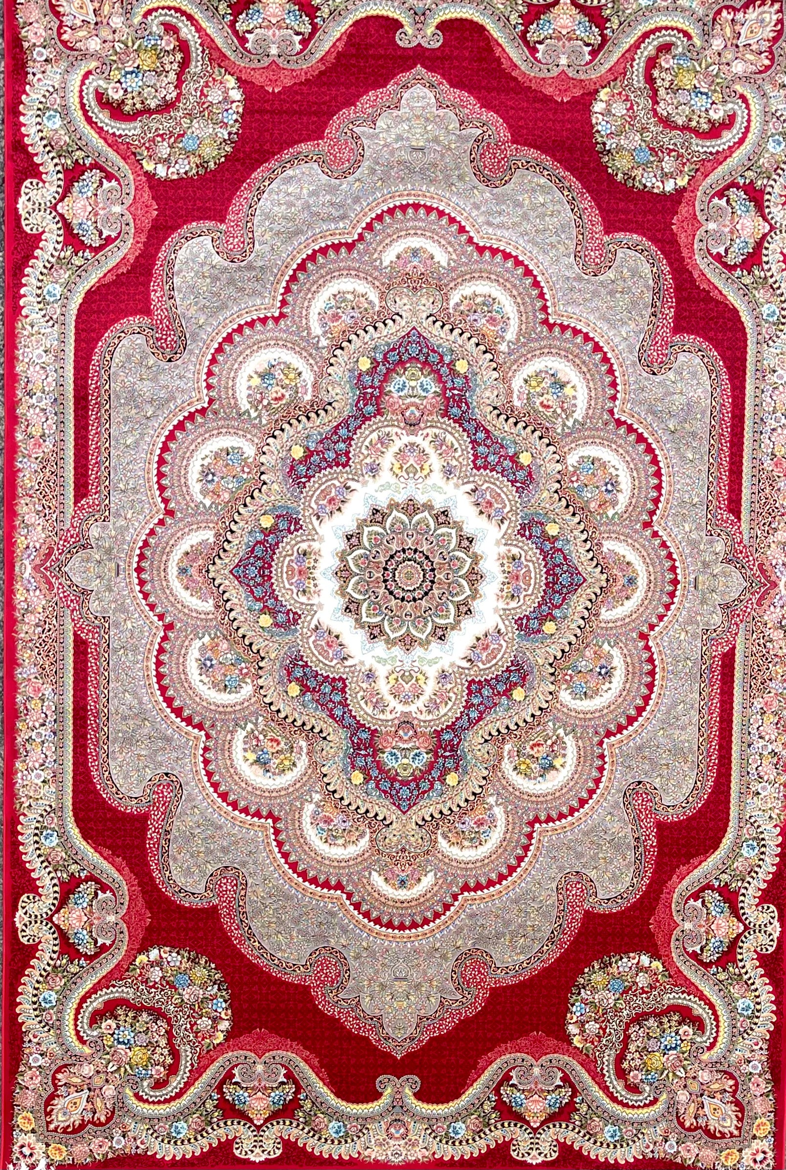 Red Flower Paradise – Luxury Persian Rug