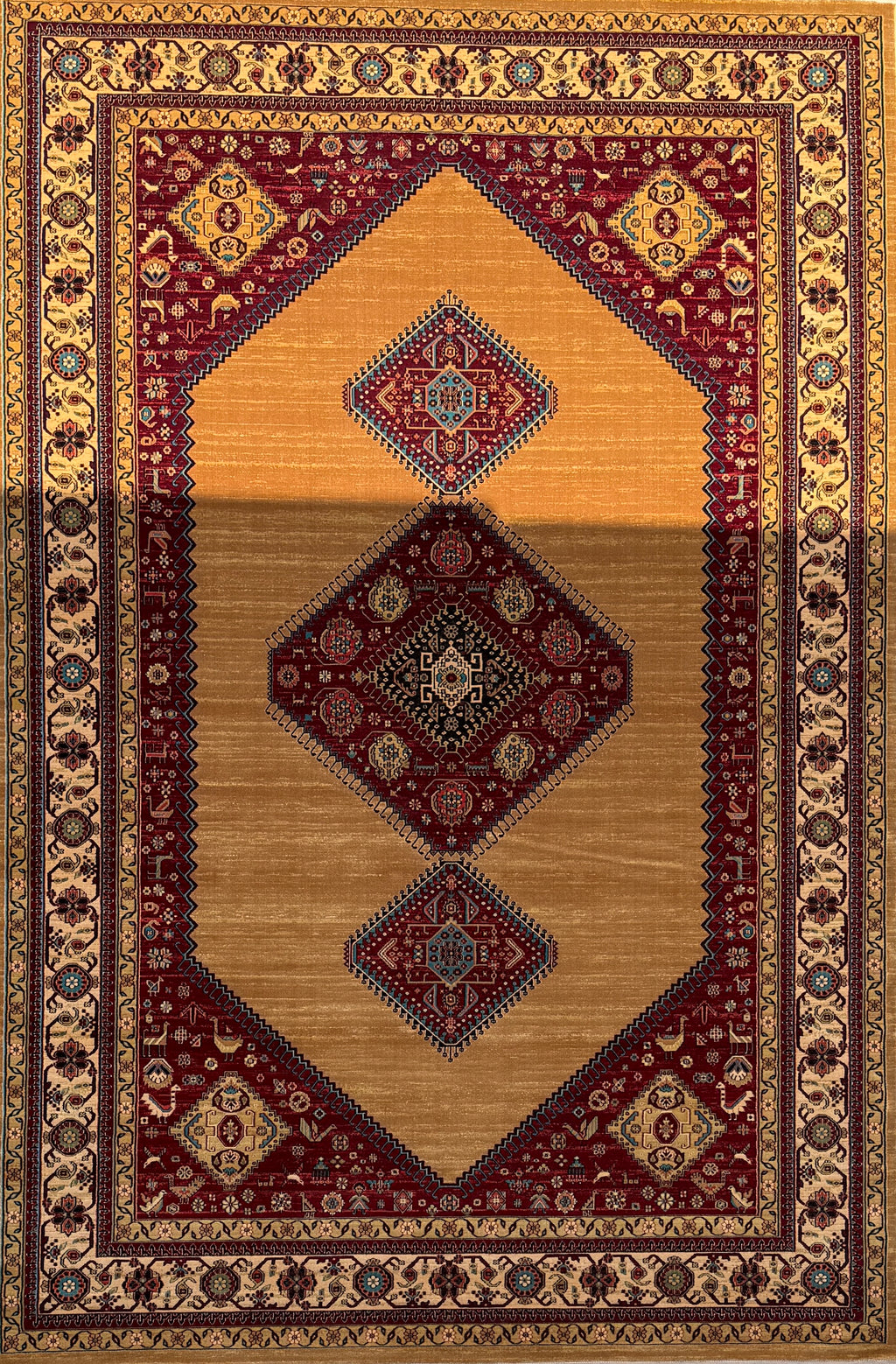 Rudbar Gold - Persian rug