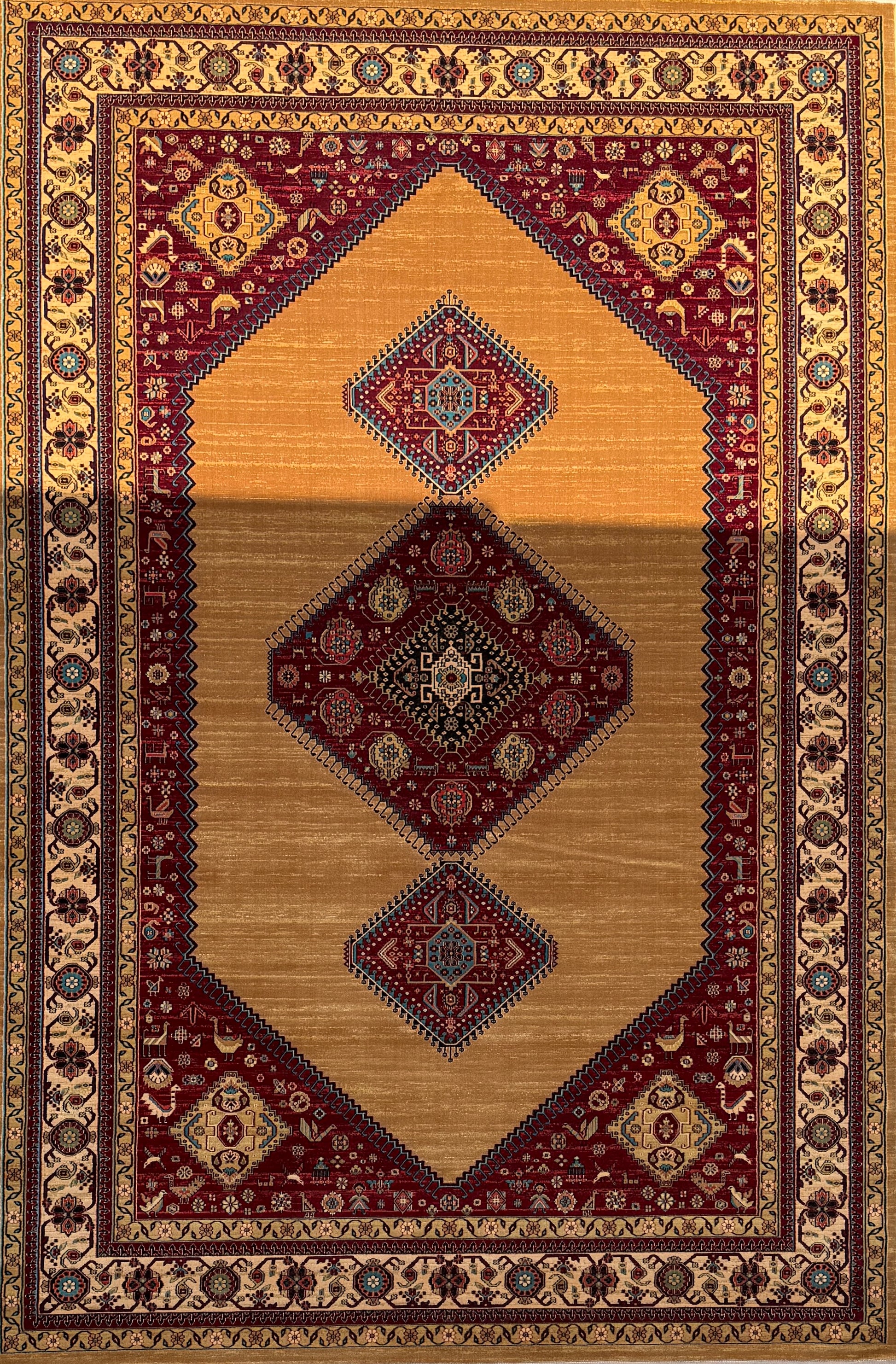 Rudbar Gold - Persian rug