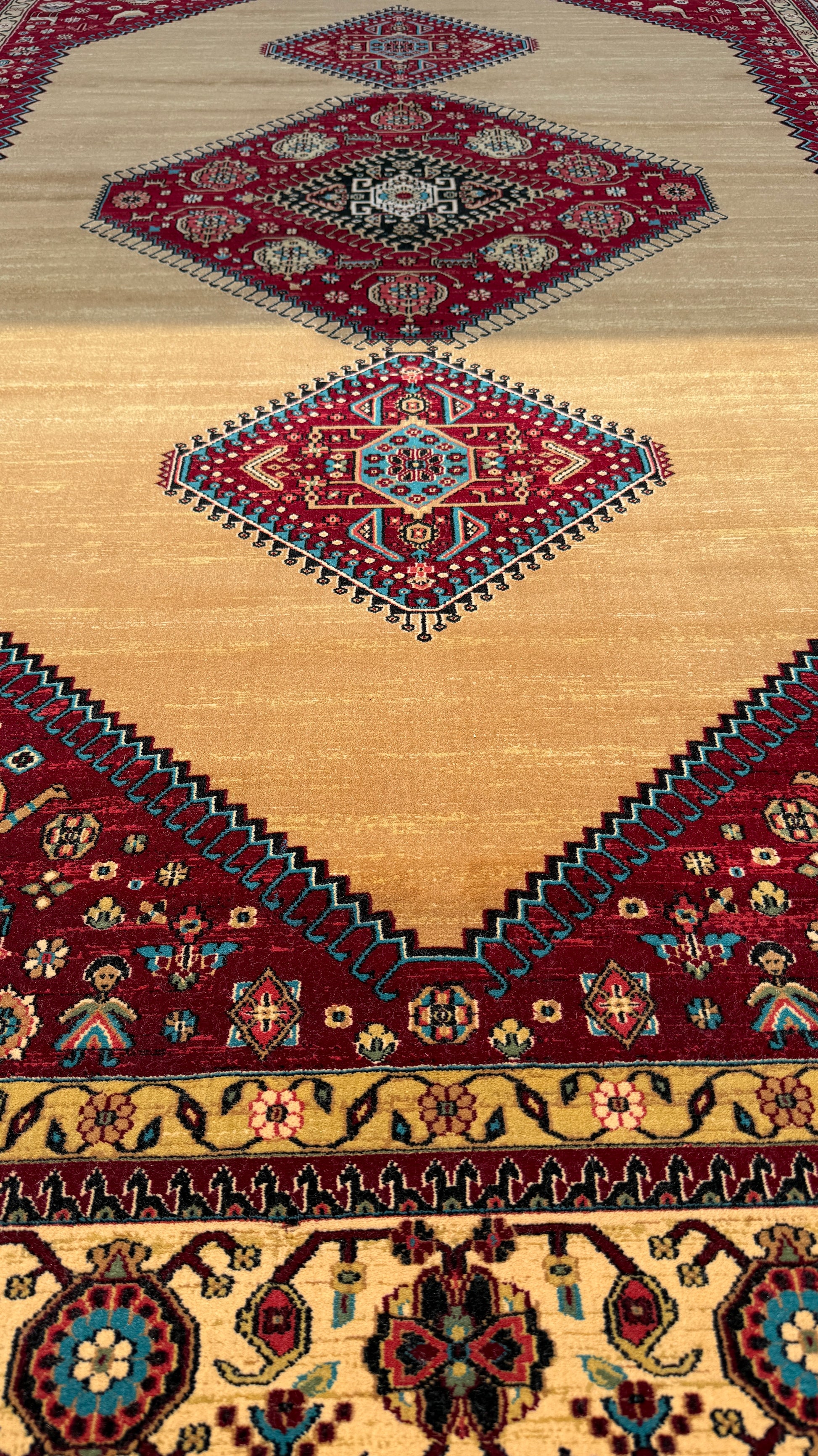 Rudbar Gold - Persian rug