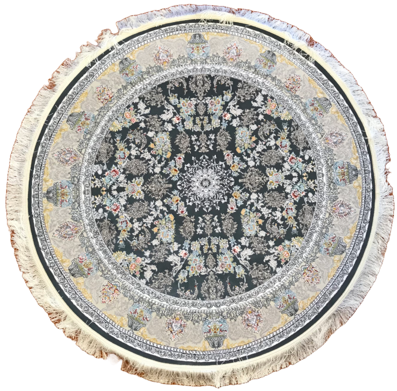 Large Circle Fire & Ice - Persian Rug