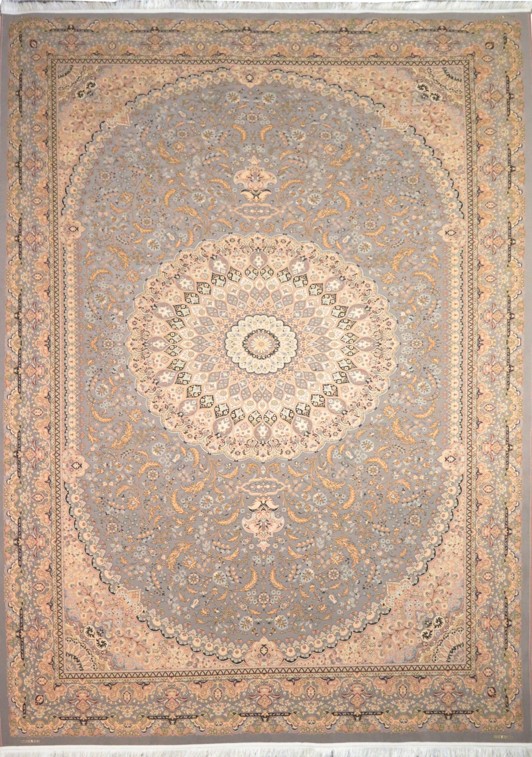 Light Gray Shah - Jacquard Persian Rug