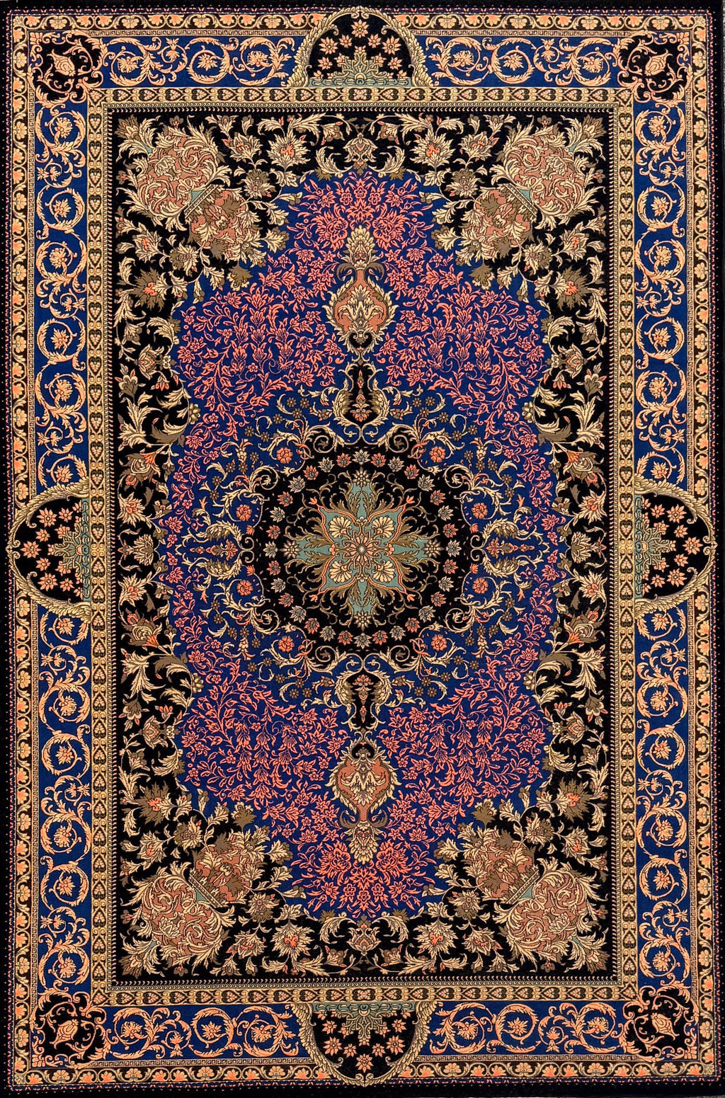 Sapphire Crown Rug - Persian rug