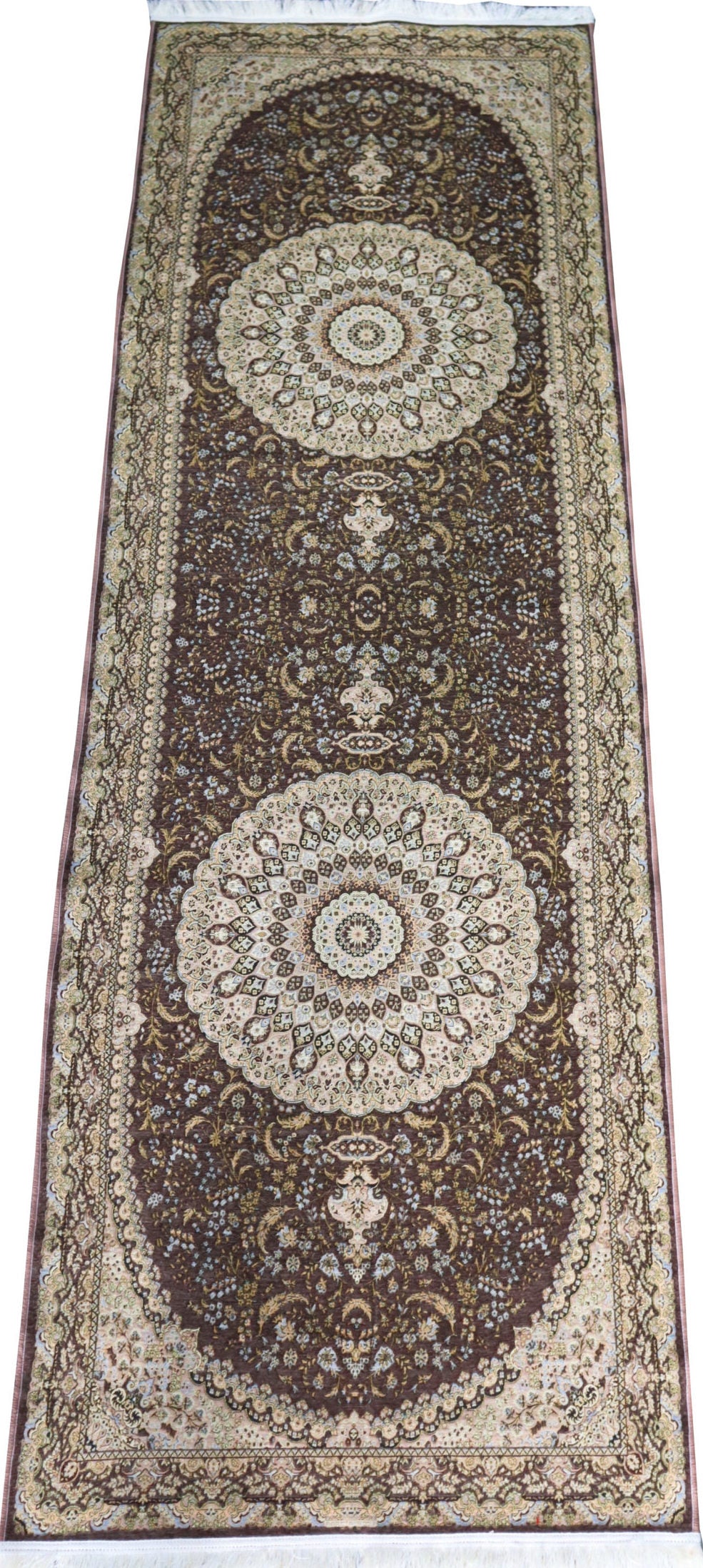 Hall Runner Jacquard Brown (Sml)