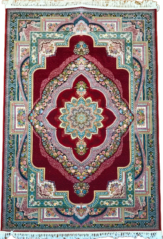 Red Frame - Luxury Persian Rug