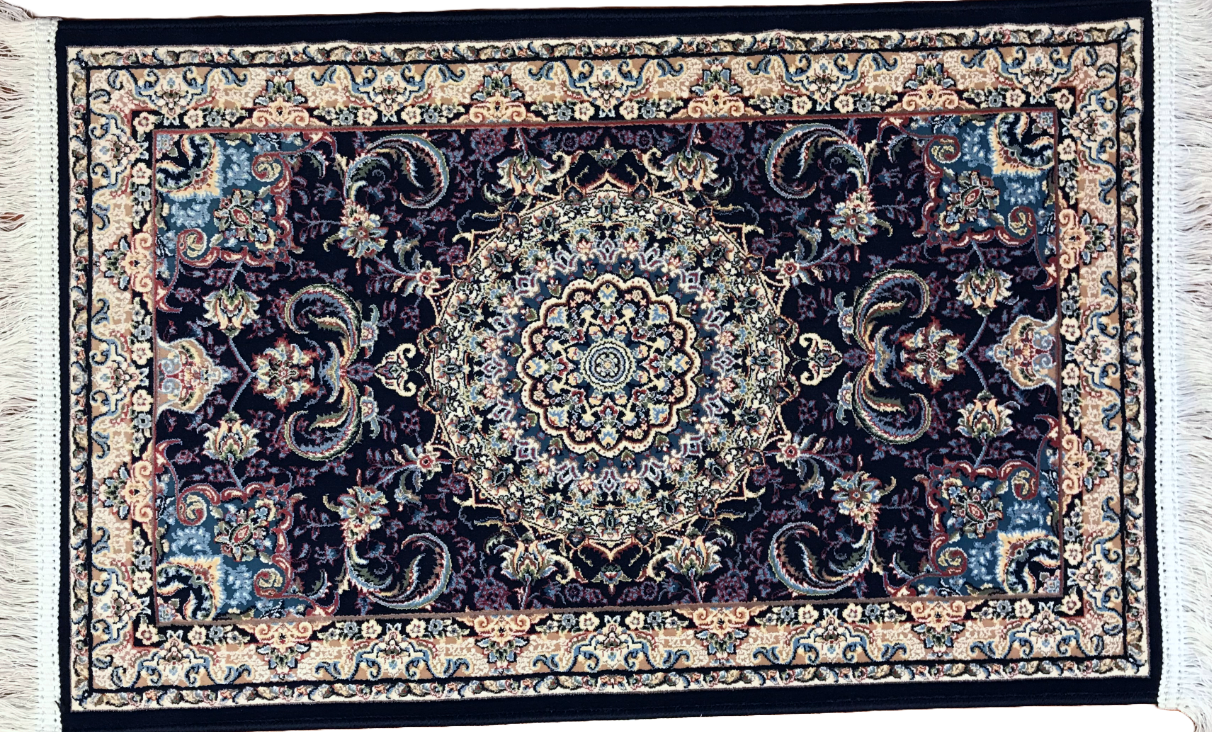 Rectangle Blue Swirl