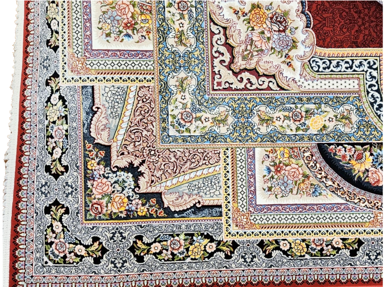 Red Frame - Luxury Persian Rug