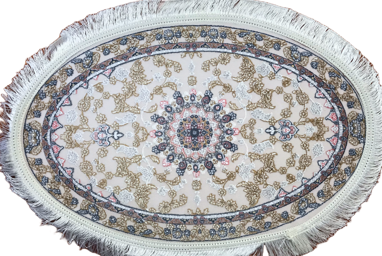 Oval Pink Filigree