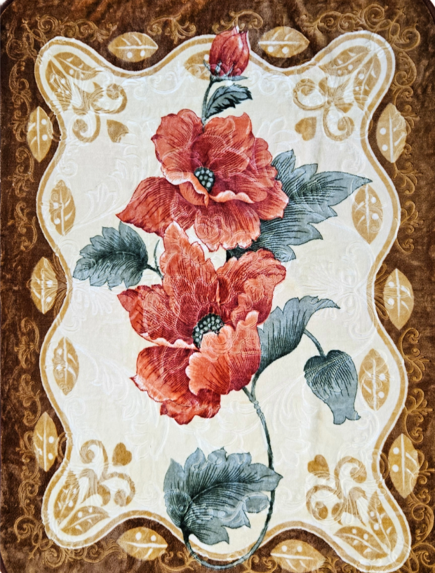 Orange Blossom - 'Prima' Mink Blanket (Single)