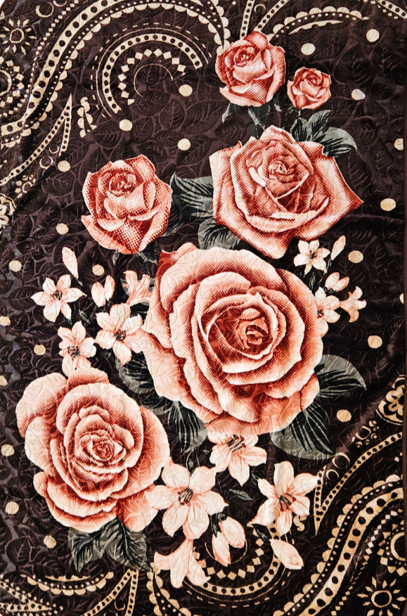 Chocolate Rose - 'Ronja' Mink Blanket (Single)