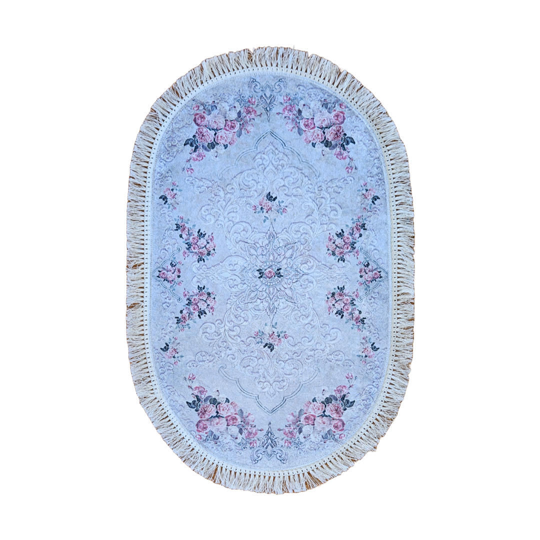 Pink Floral - Oval Mat