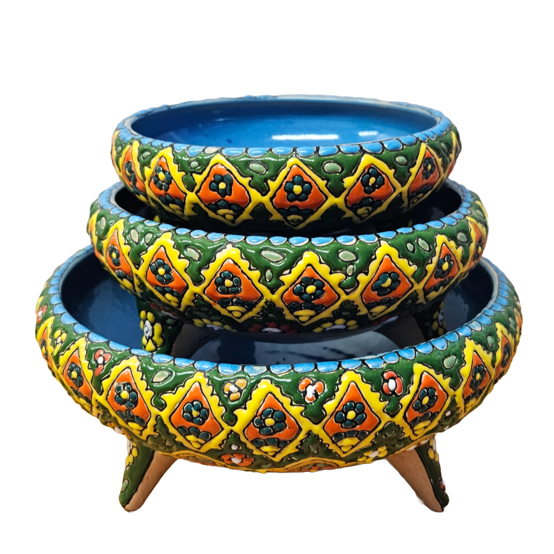 Set of three Tripod Bowls