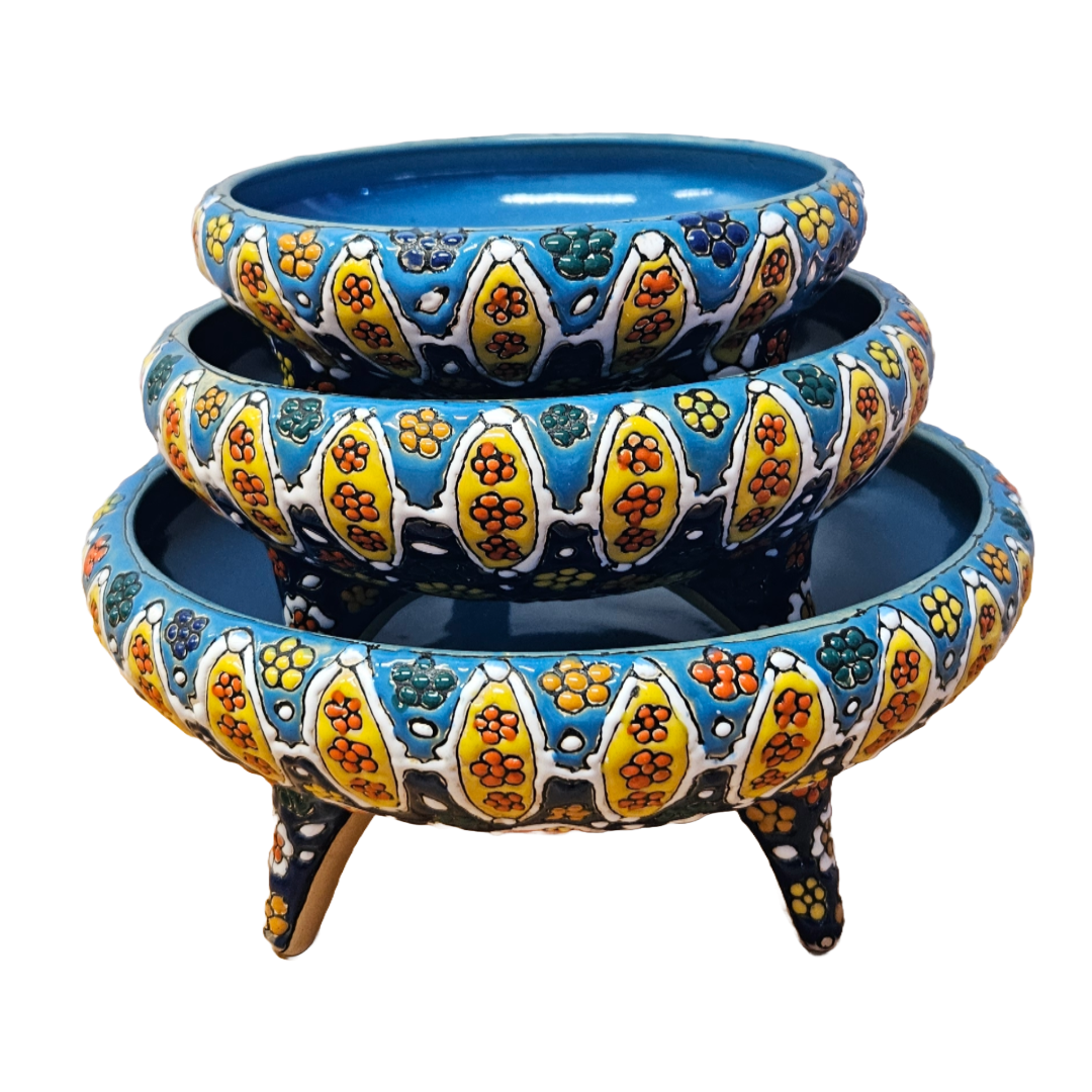 Set of three Tripod Bowls