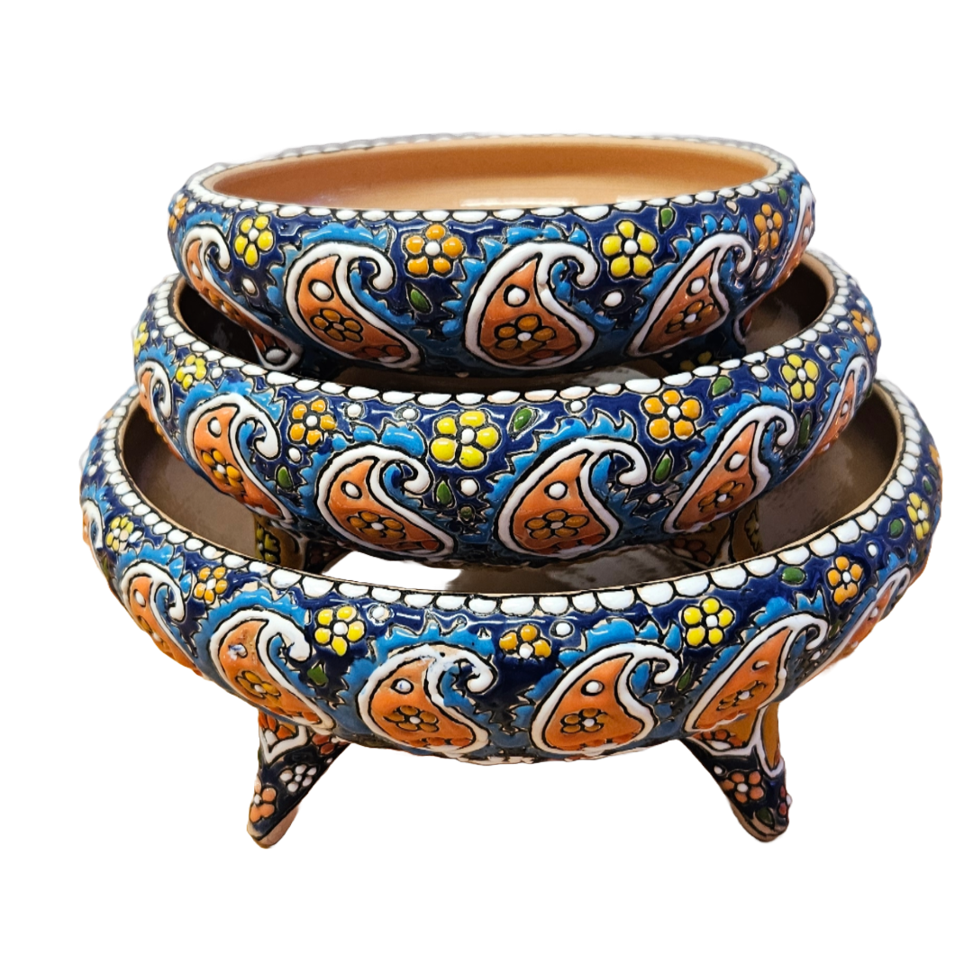 Set of three Tripod Bowls