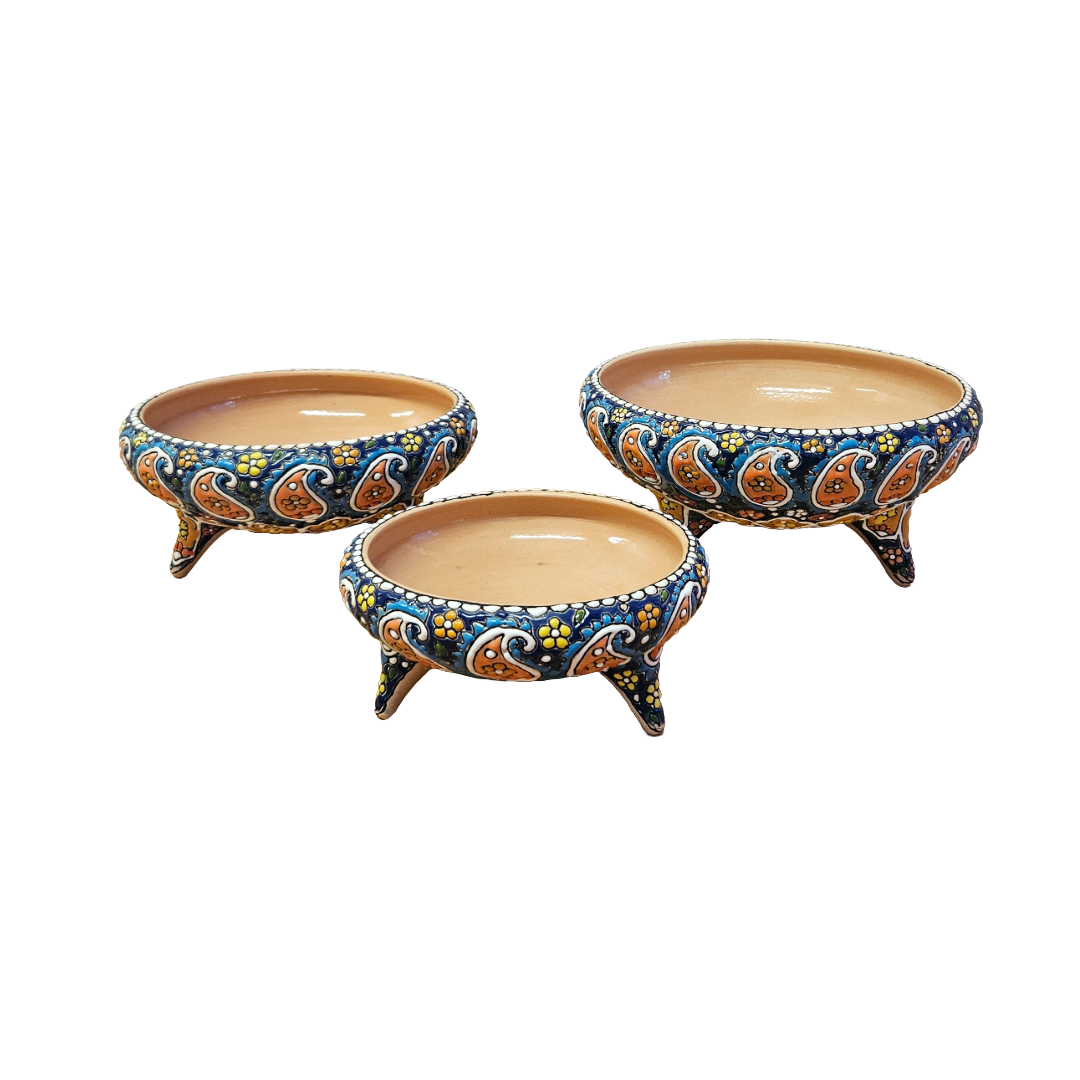 Set of three Tripod Bowls