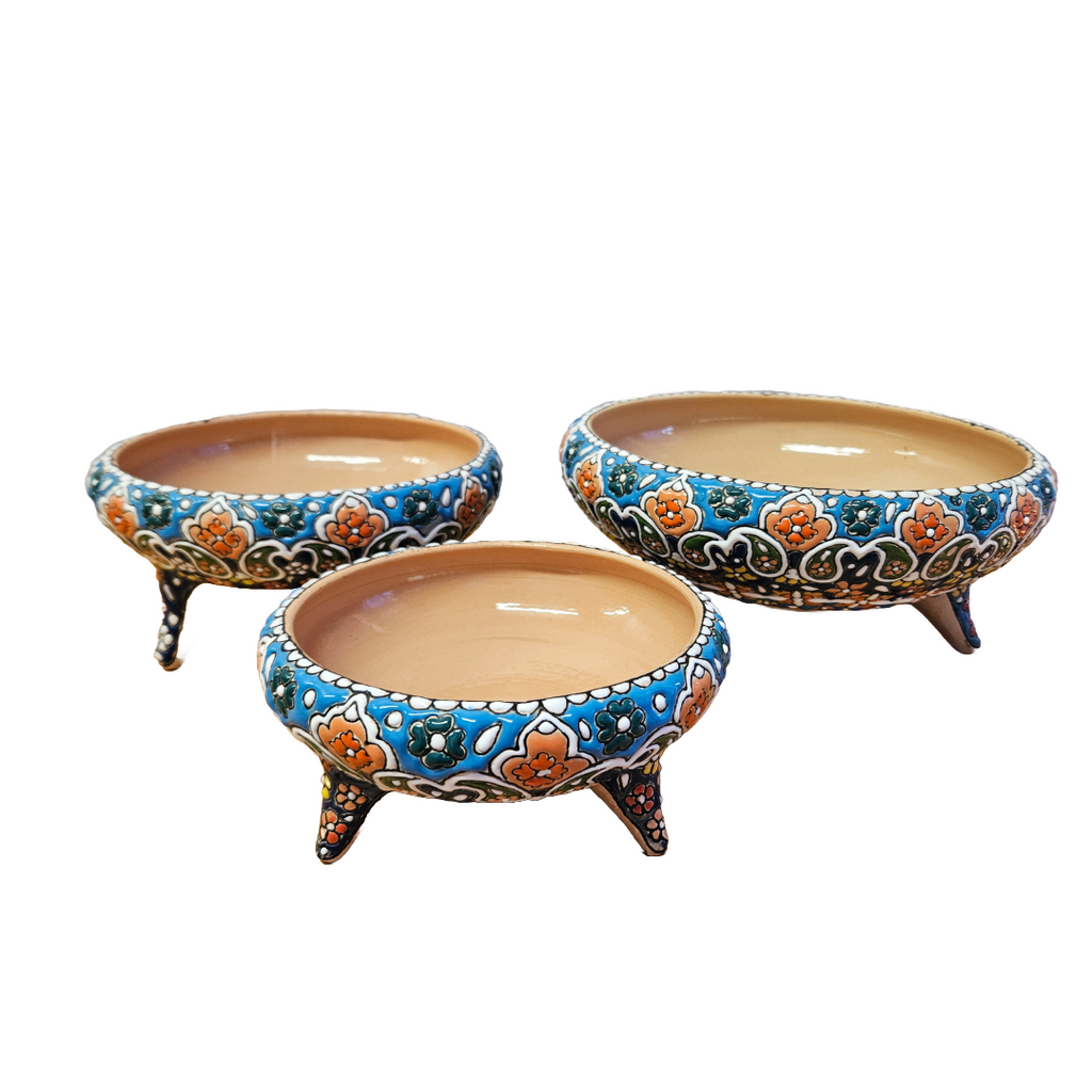 Set of three Tripod Bowls