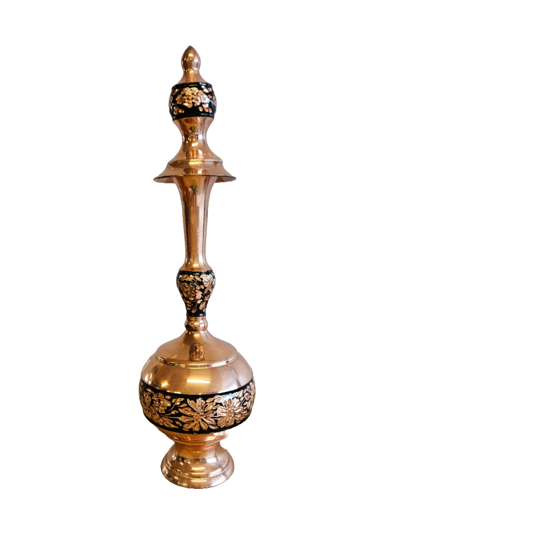 Black Etch - Copper Vase Stoppered
