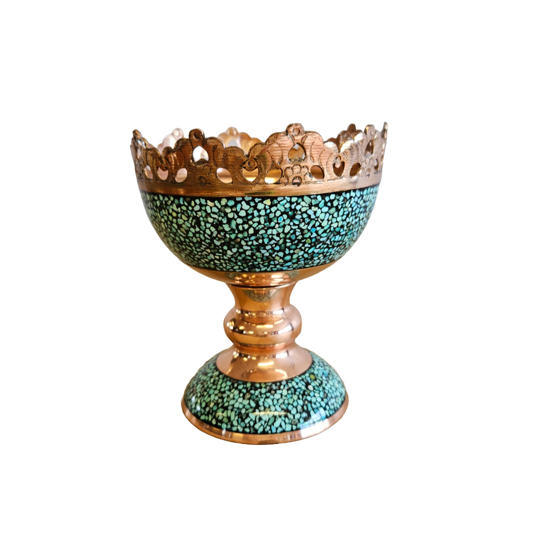 Aqua Droplets - Copper Goblet