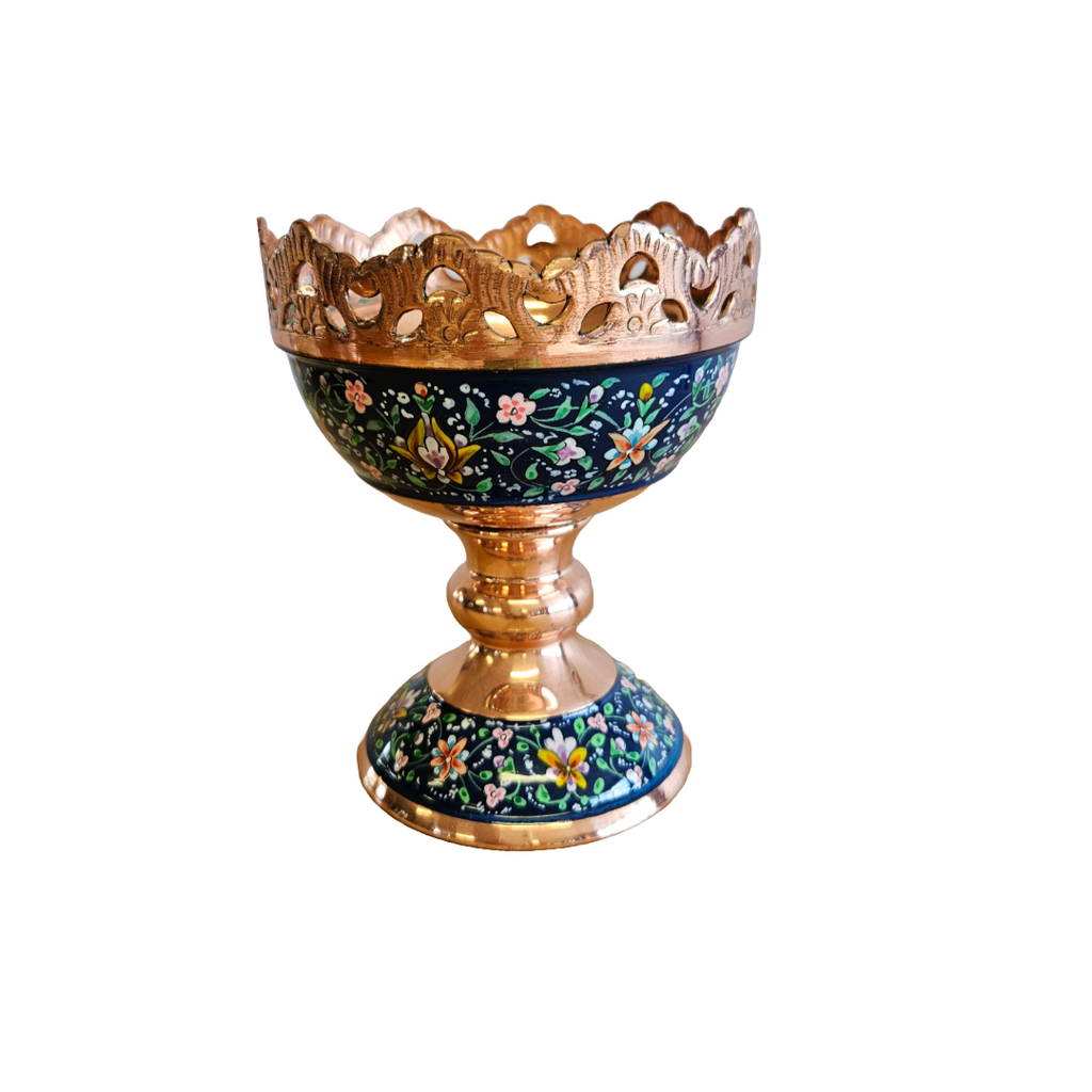 Blue Rose - Copper Goblet