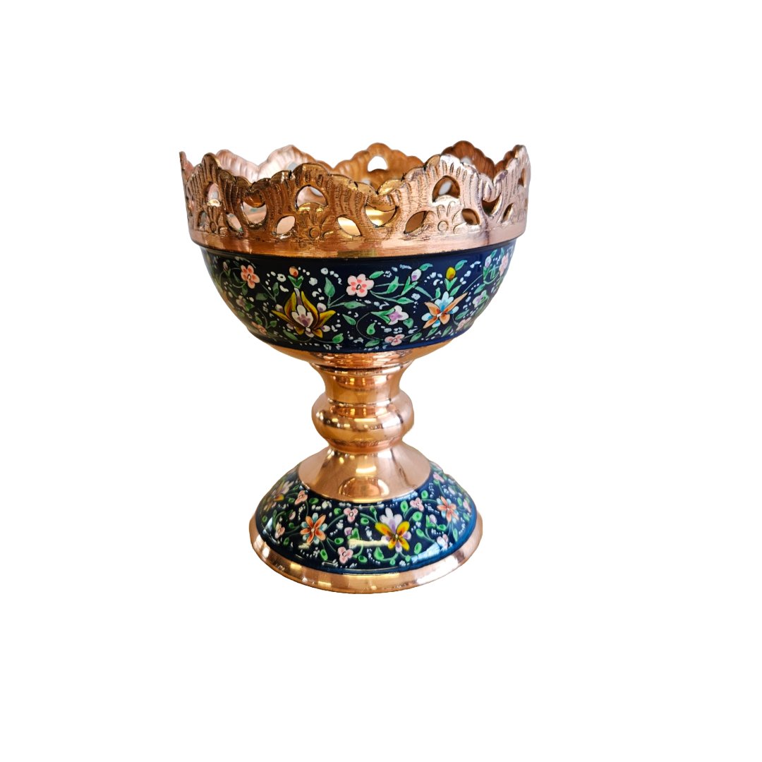 Blue Rose - Copper Goblet