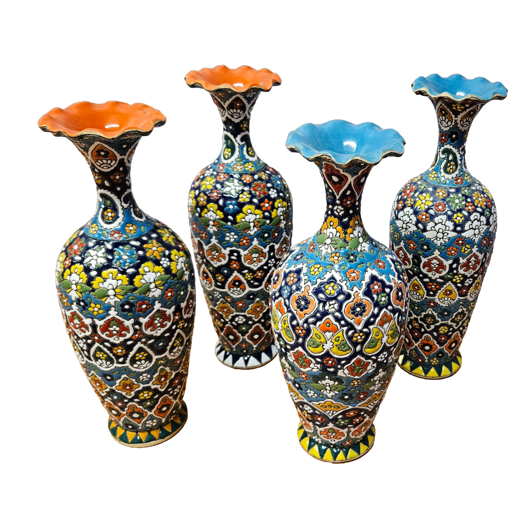 Fluted Plum Vase