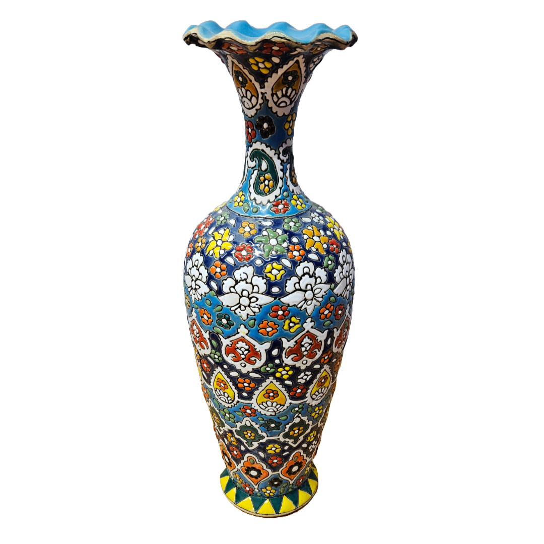 Fluted Plum Vase