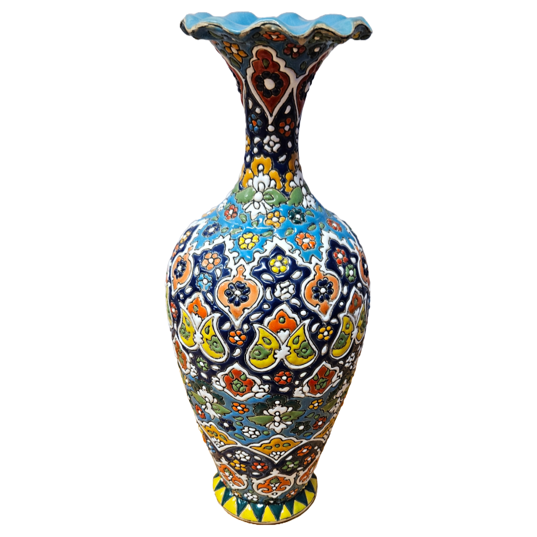 Fluted Plum Vase