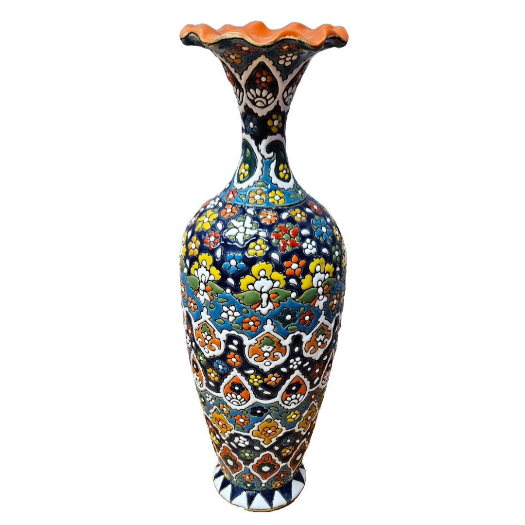 Fluted Plum Vase