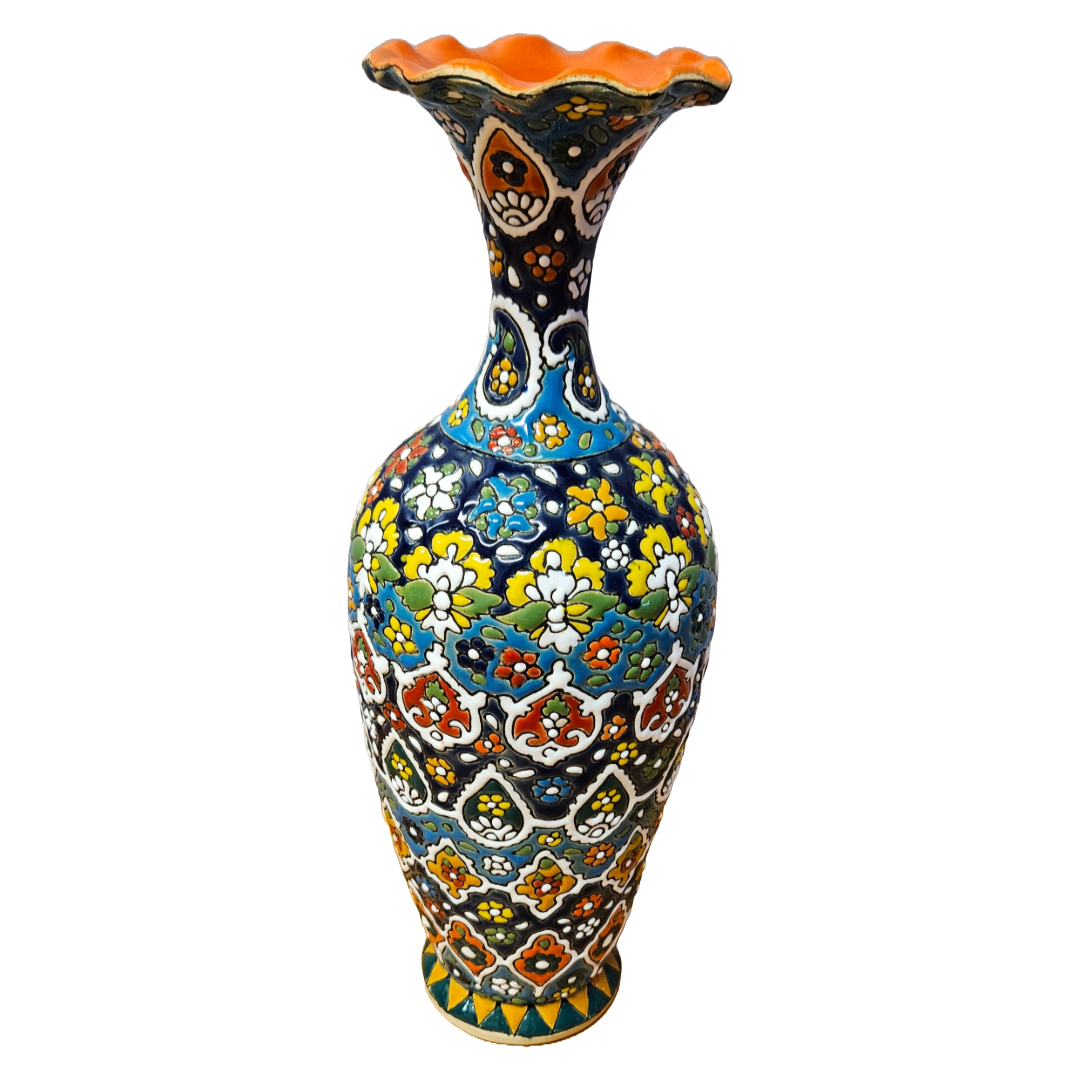 Fluted Plum Vase